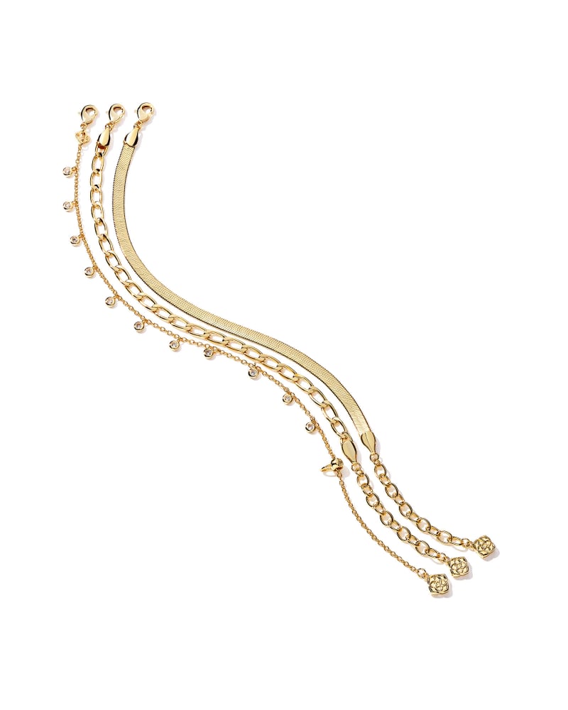 Kassie Set of 3 Chain Bracelets
