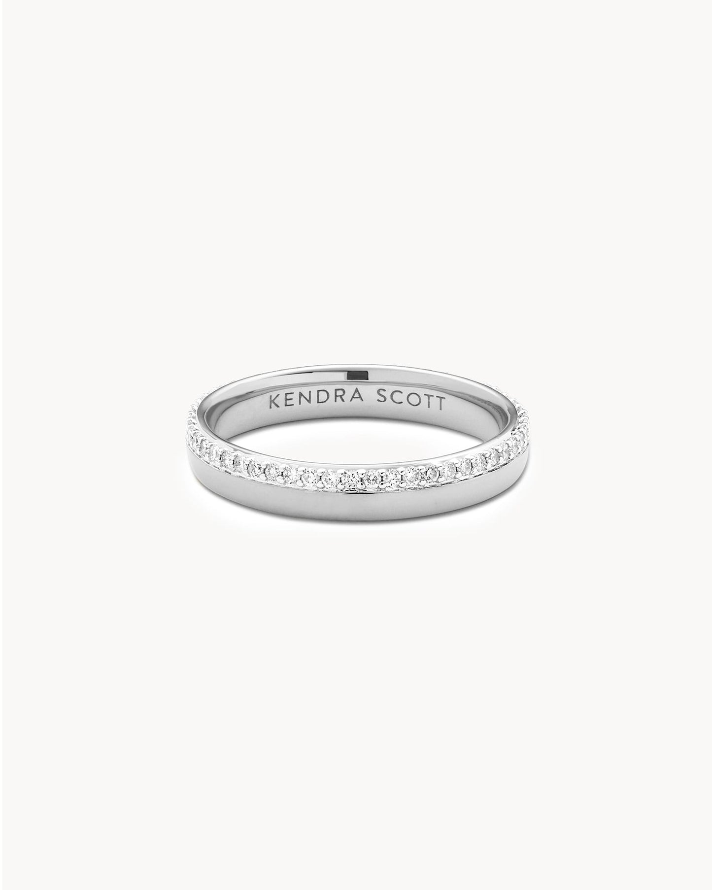 Whitney 14k Yellow Gold and White Gold Band Ring in White Diamond
