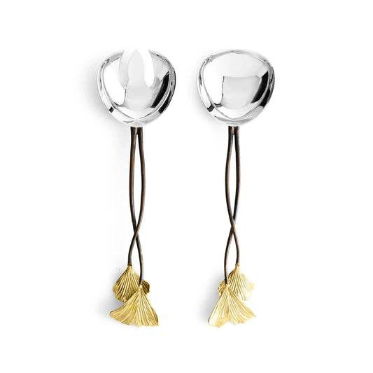 Golden Ginkgo Serving Set 132109