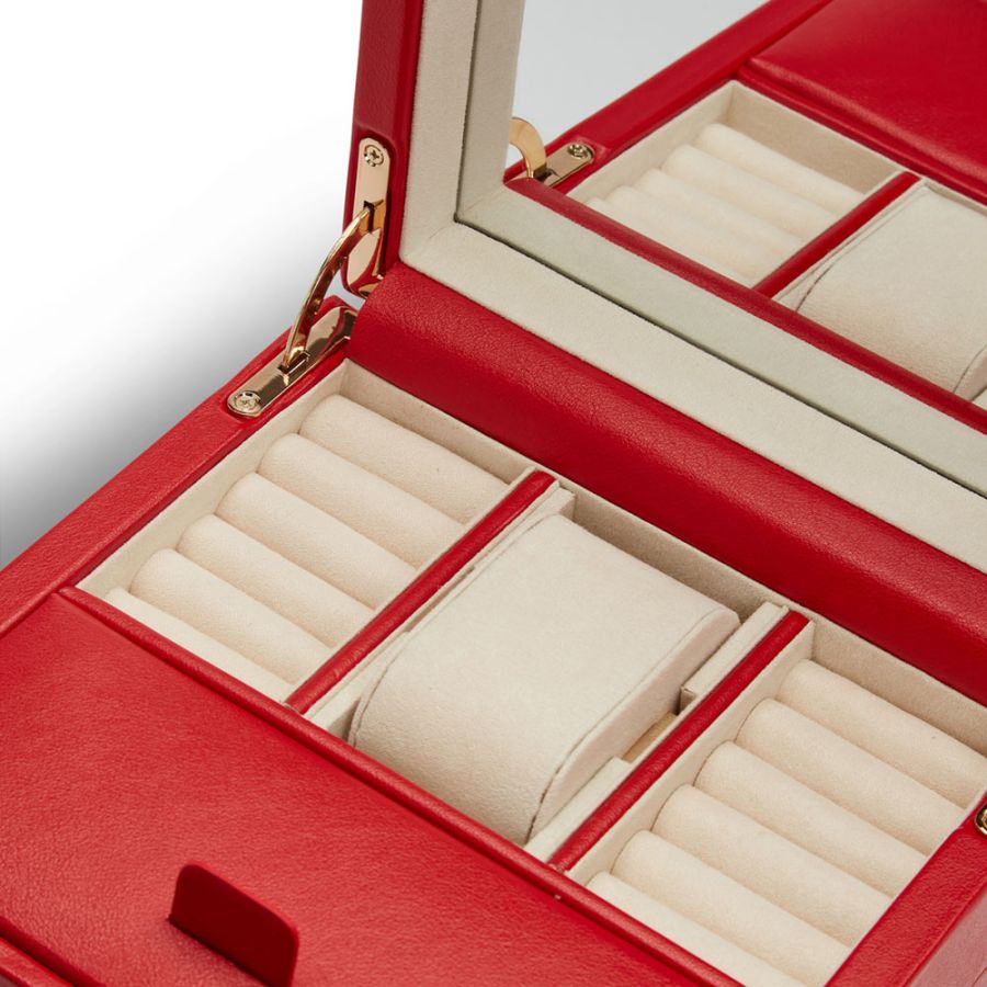 Wolf Palermo Single Watch Winder with Jewelry Storage 213772