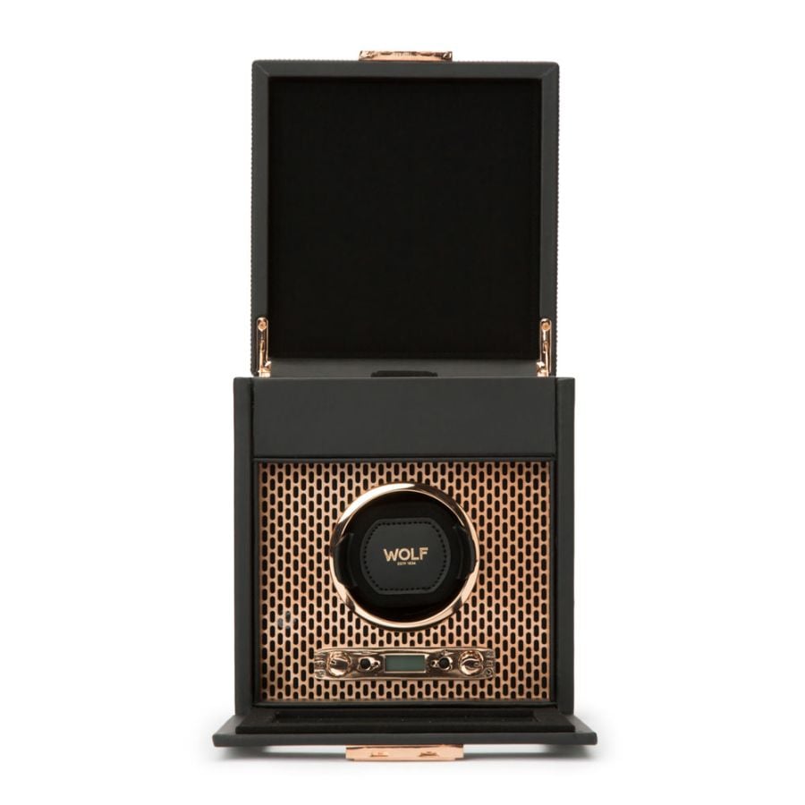 Wolf Axis Single Watch Winder With Storage 469216