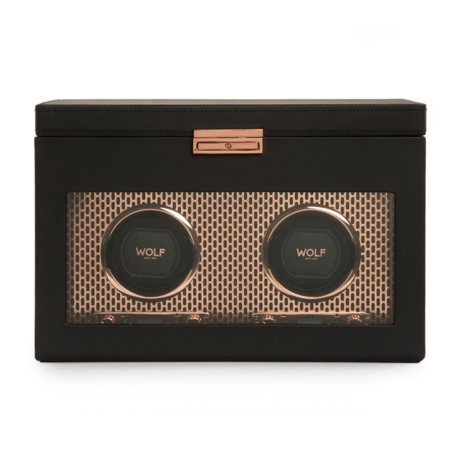 Wolf Axis Double Watch Winder With Storage 469316