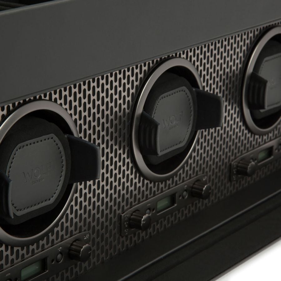 Wolf Axis Triple Watch Winder With Storage 469403