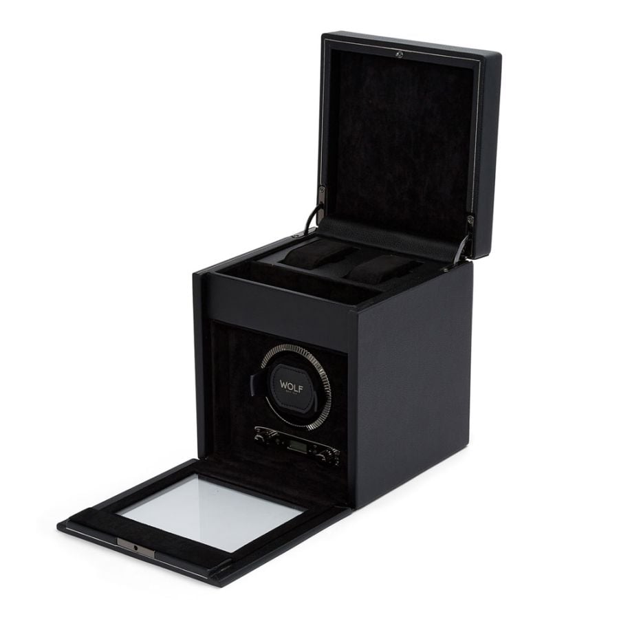 Wolf British Racing Single Watch Winder with Storage 792102
