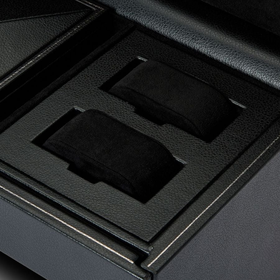 Wolf British Racing Triple Watch Winder with Storage 792302