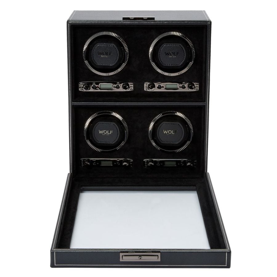 Wolf British Racing 4 Piece Watch Winder 793002
