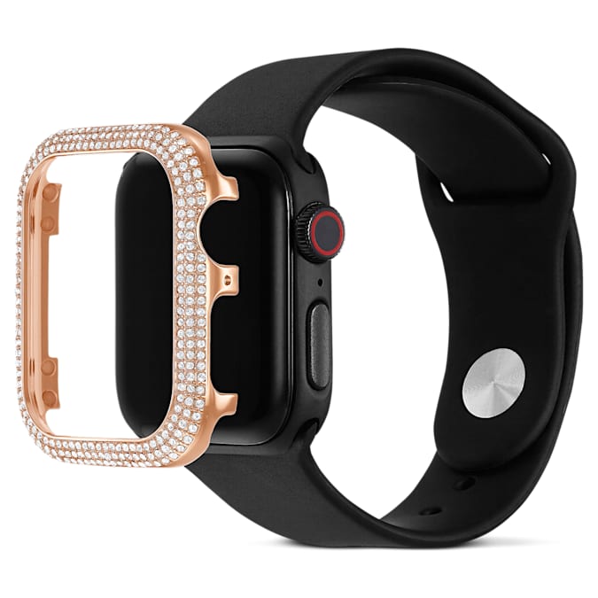 Swarovski Sparkling case, For Apple Watch® Series 4 & 5, 40 mm, Rose gold tone