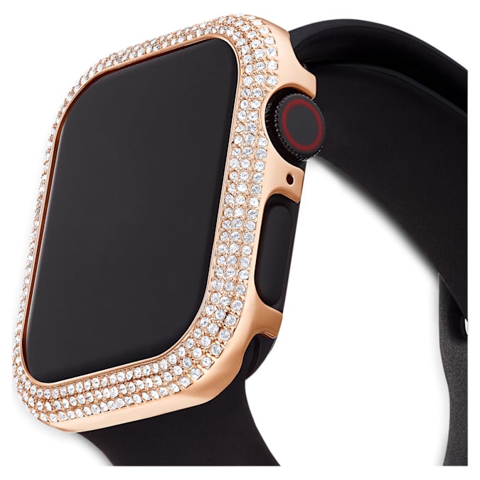 Swarovski Sparkling case, For Apple Watch® Series 4 & 5, 40 mm, Rose gold tone