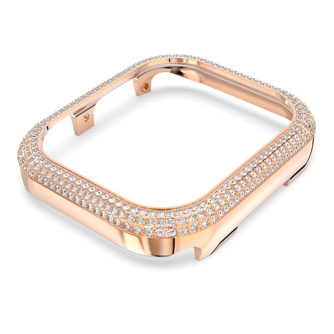 Swarovski Sparkling case, For Apple Watch® Series 7, 41 mm, Rose gold tone