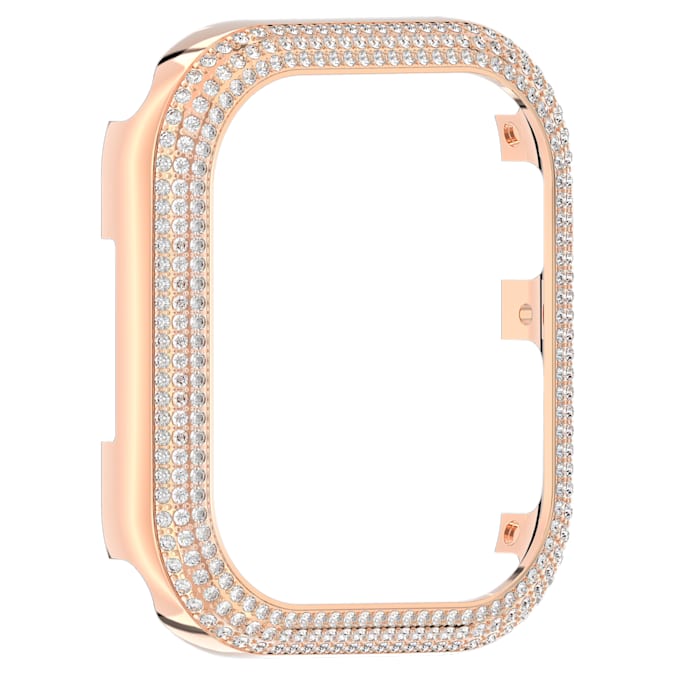 Swarovski Sparkling case, For Apple Watch® Series 7, 41 mm, Rose gold tone