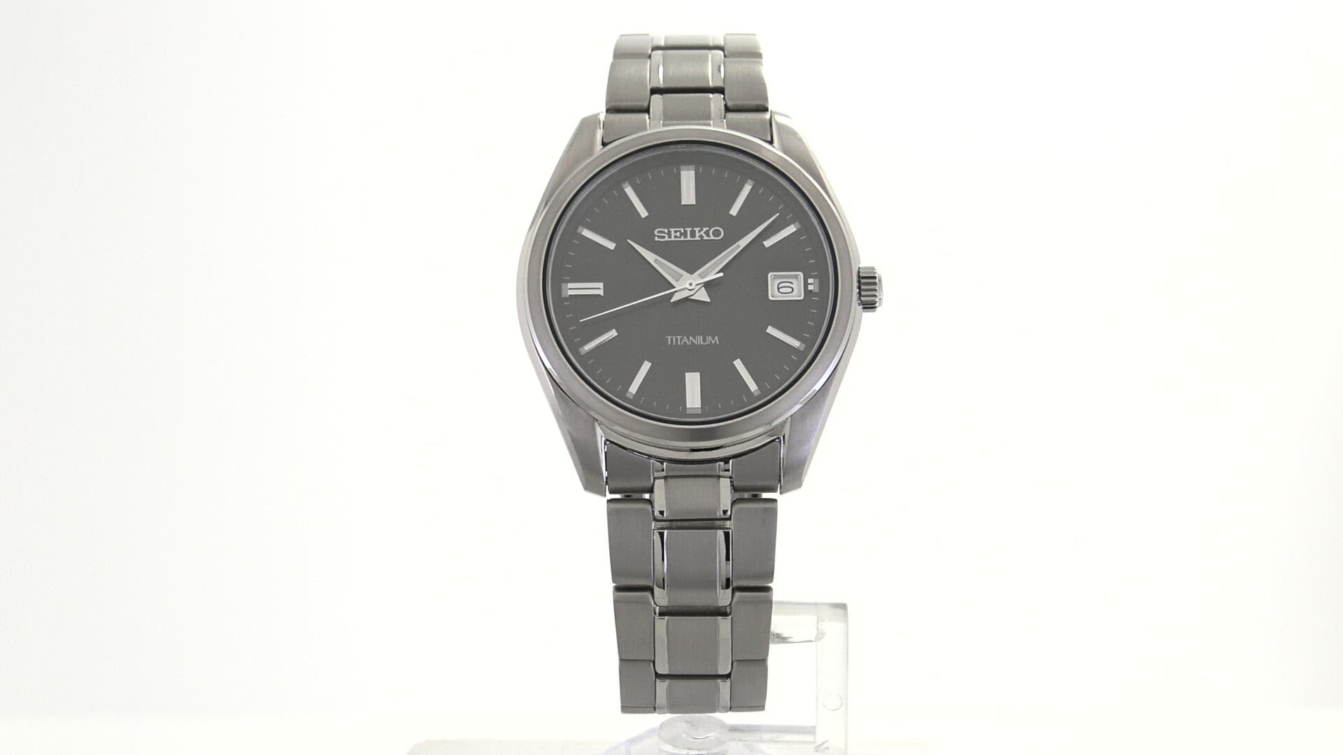 SEIKO Classic Quartz Black Dial Men's Watch SUR375
