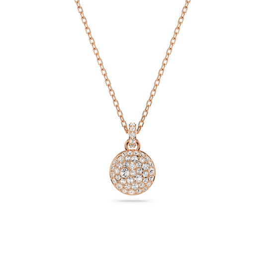 Meteora pendant, White, Rose gold-tone plated
