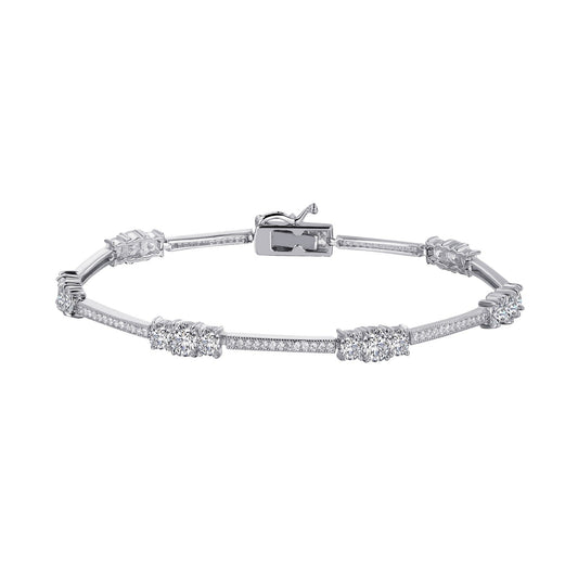 Lafonn Stylish Station Bracelet 128 Stone Count B0008CLP72