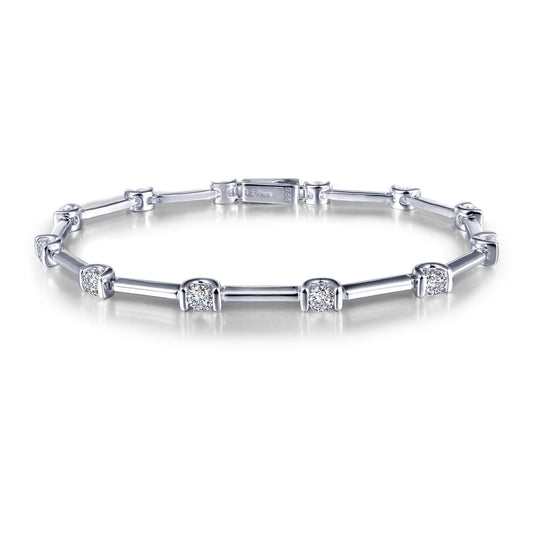 Lafonn Semi-Bezel Link Bracelet 12 Stone Count B0032CLP72