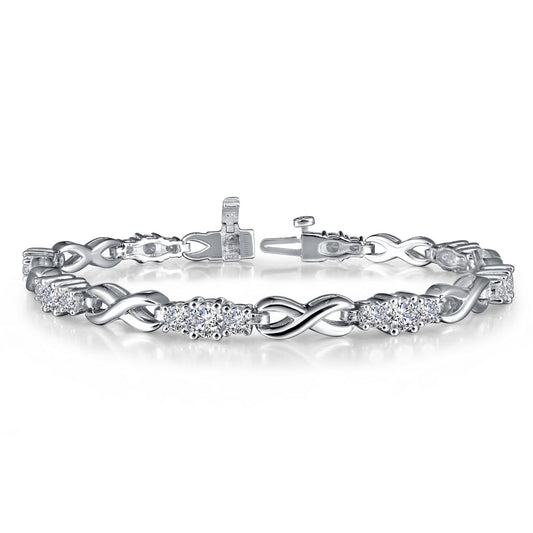 Lafonn Infinity Alternating Bracelet 27 Stone Count B0042CLP72