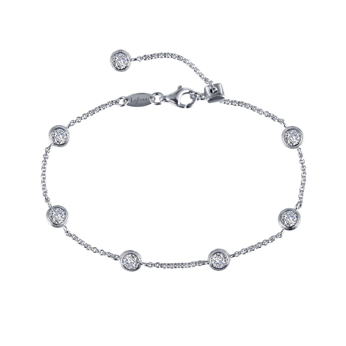 Lafonn Bezel-Set Station Bracelet 7 Stone Count B0054CLP75