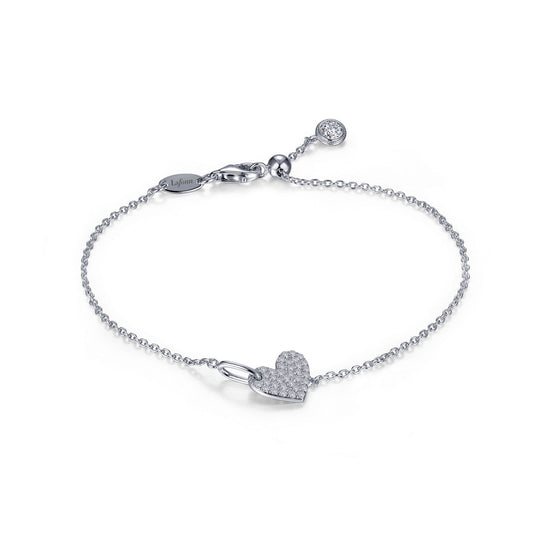 Lafonn Shimmering Heart Bracelet 36 Stone Count B0135CLP75