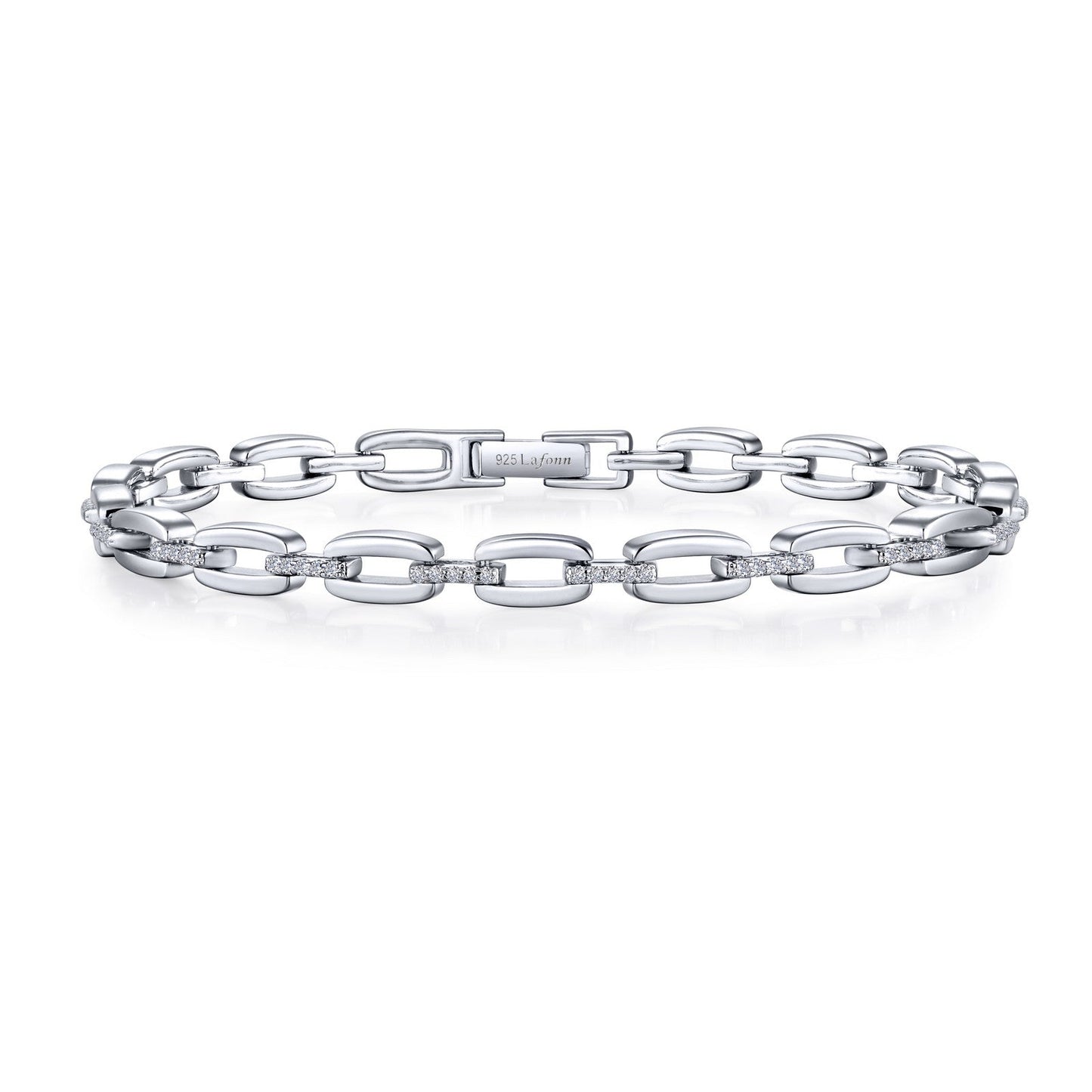 Lafonn Paperclip Link Bracelet 90 Stone Count B0144CLP72
