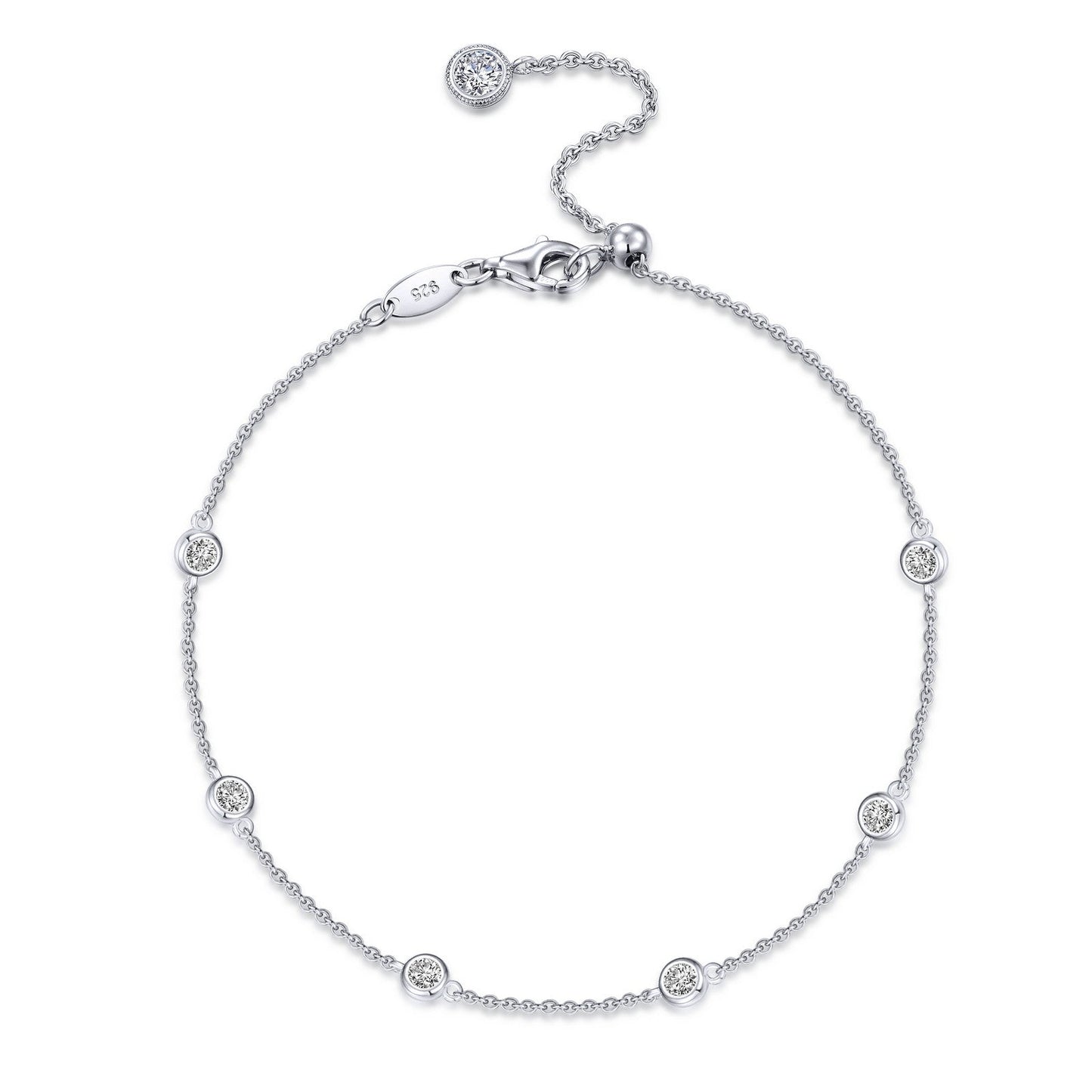 Lafonn 0.53 CTW Station Bracelet 8 Stone Count B0154CLP75