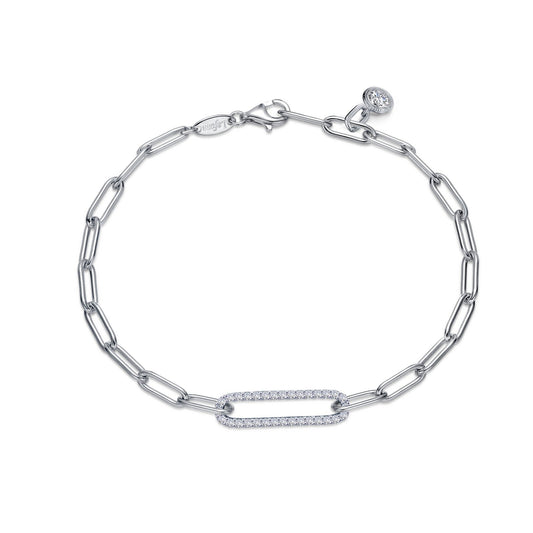 Lafonn Paperclip Bracelet 33 Stone Count B0165CLP75
