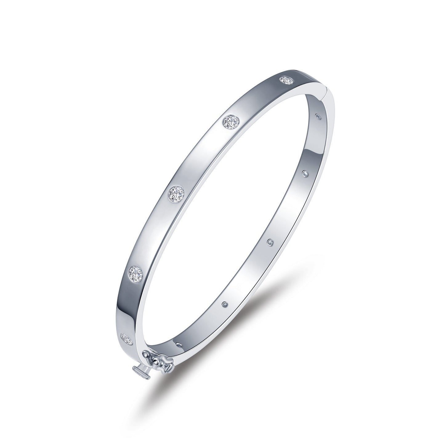 Lafonn High Polish Bangle Bracelet 10 Stone Count B0177CLP65