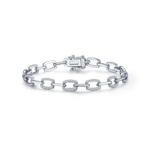 Lafonn Alternating Link Bracelet 170 Stone Count B0178CLP72