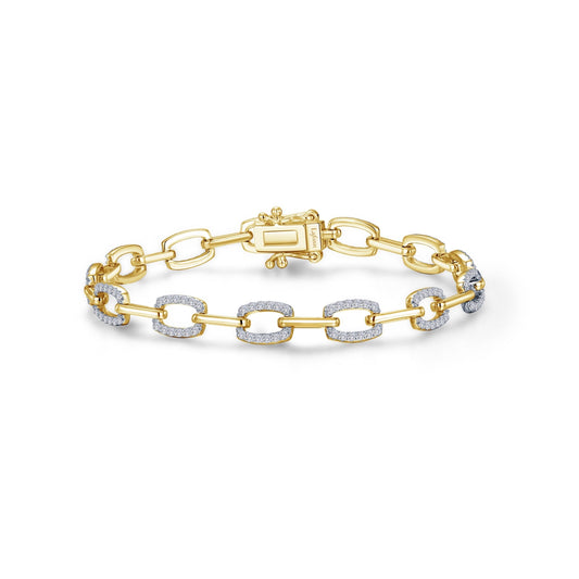 Lafonn Alternating Link Bracelet 170 Stone Count B0178CLT70