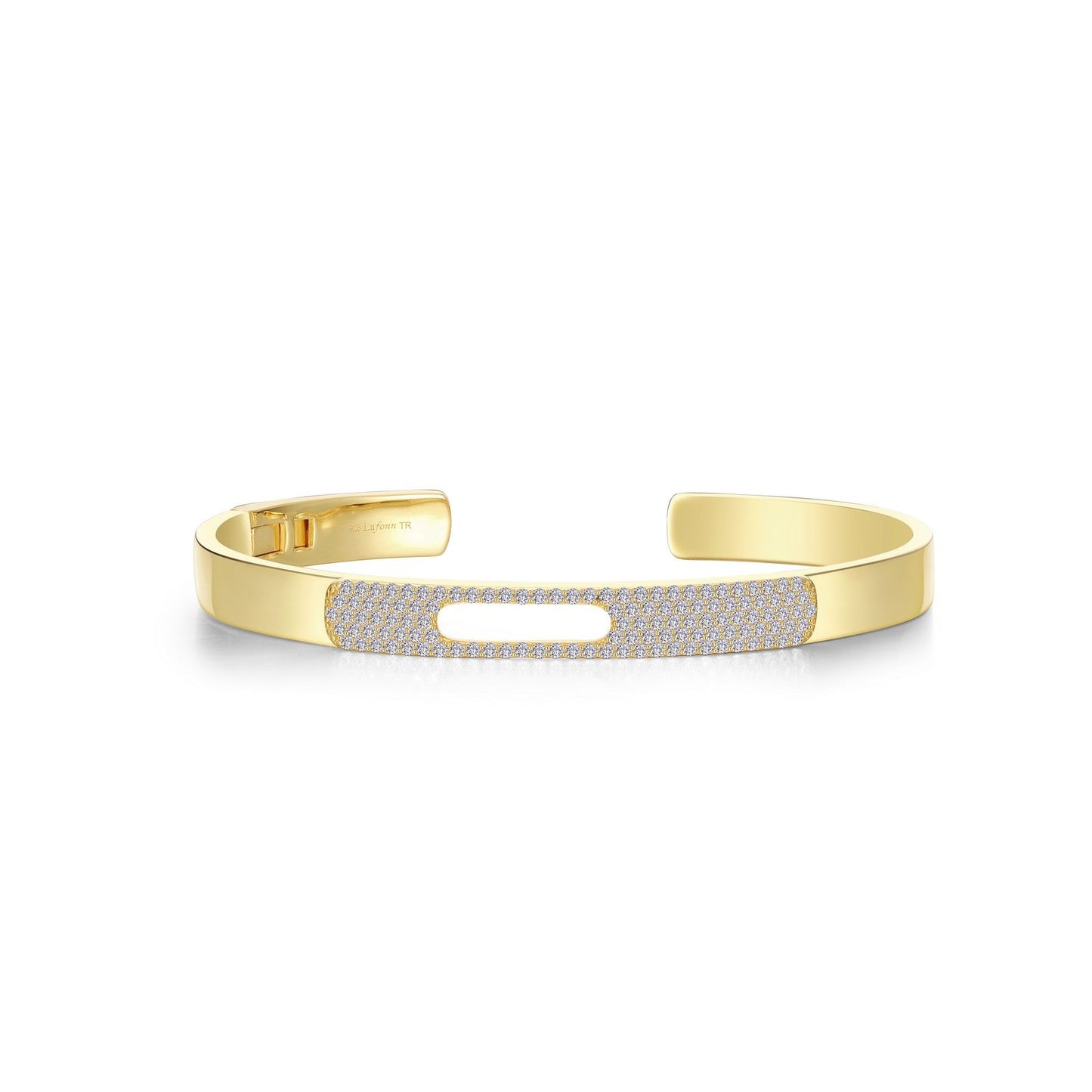 Lafonn Open Hinged Bangle Bracelet 118 Stone Count B0182CLG72