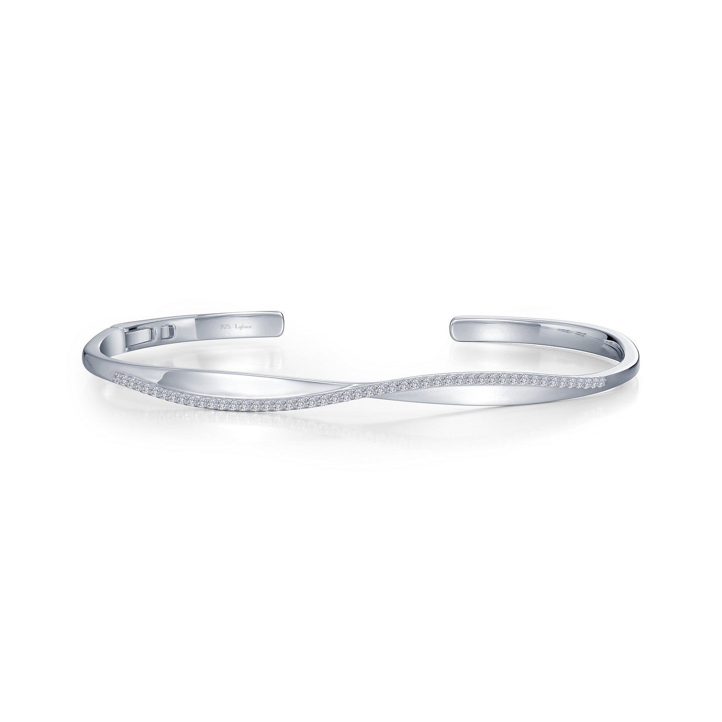 Lafonn Open Hinged Bangle Bracelet 49 Stone Count B0184CLP72