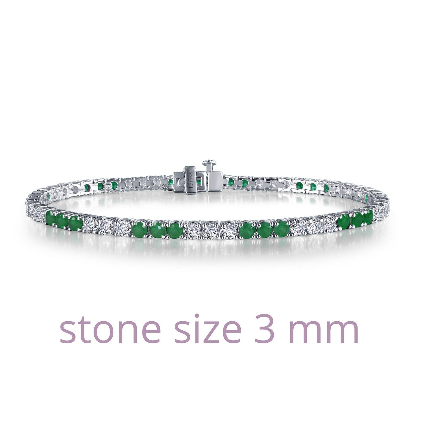 Lafonn Alternating Tennis Bracelet 57 Stone Count B2001CEP72