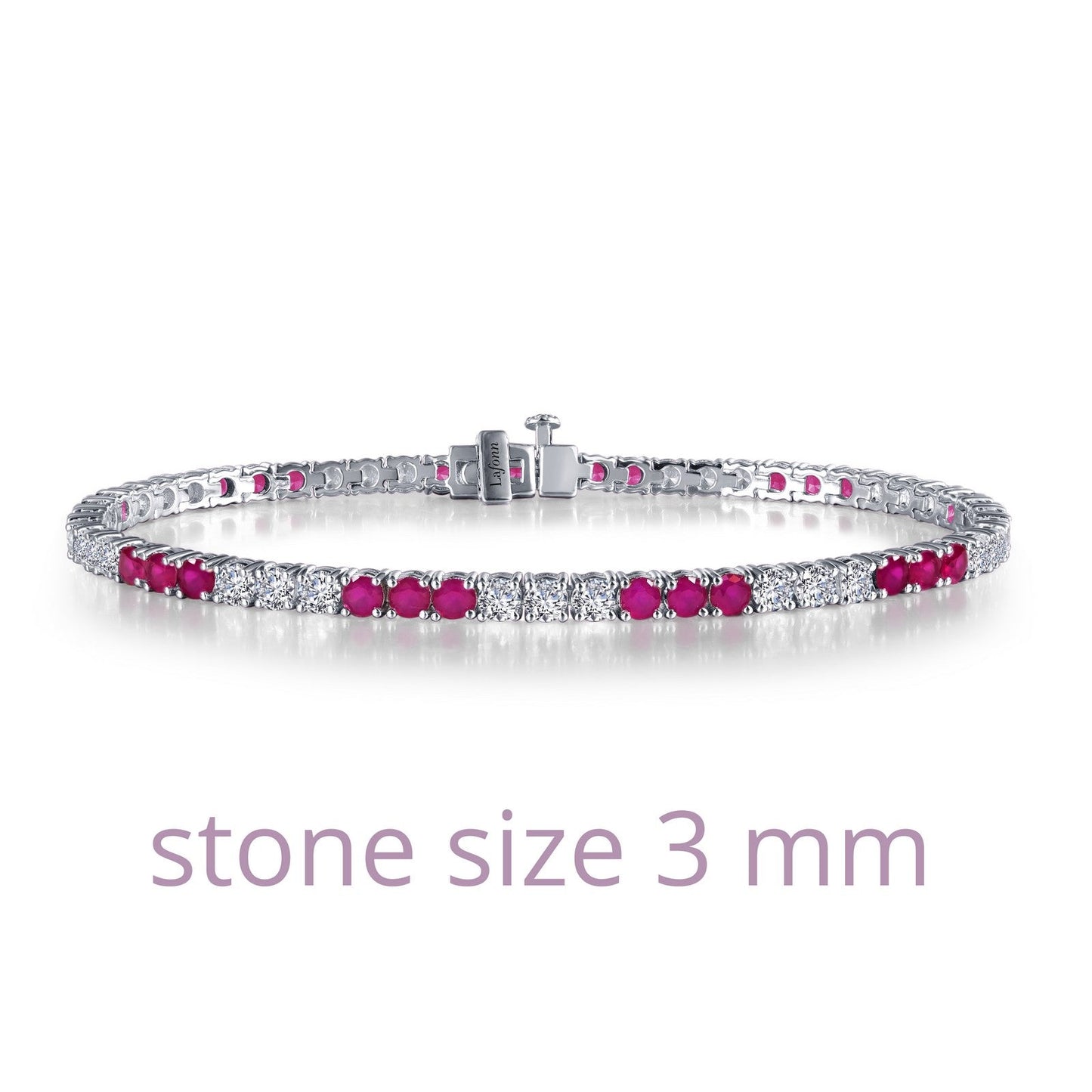 Lafonn Alternating Tennis Bracelet 57 Stone Count B2001CRP72