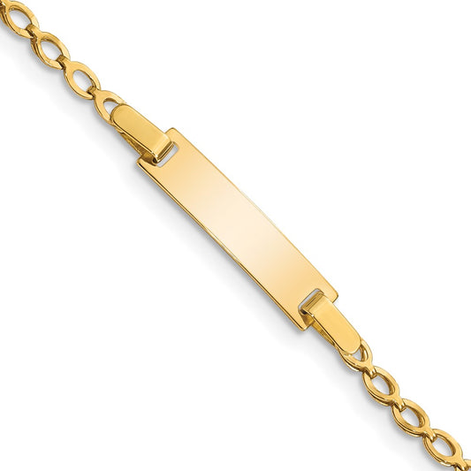 Quality Gold 14k Children's Polished ID Bracelet Gold