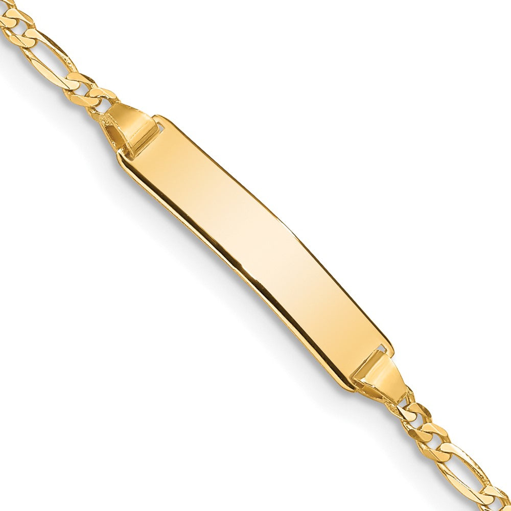 Quality Gold 14k Figaro ID Bracelet Gold