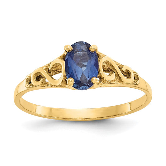 Quality Gold 14k Madi K Synthetic Sapphire Spinel Ring Gold