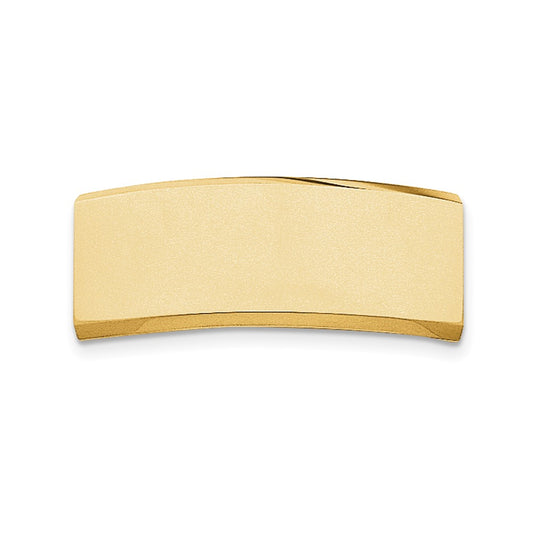 Quality Gold 14k 48 x 18.3 x 2.1mm ID Plate Gold