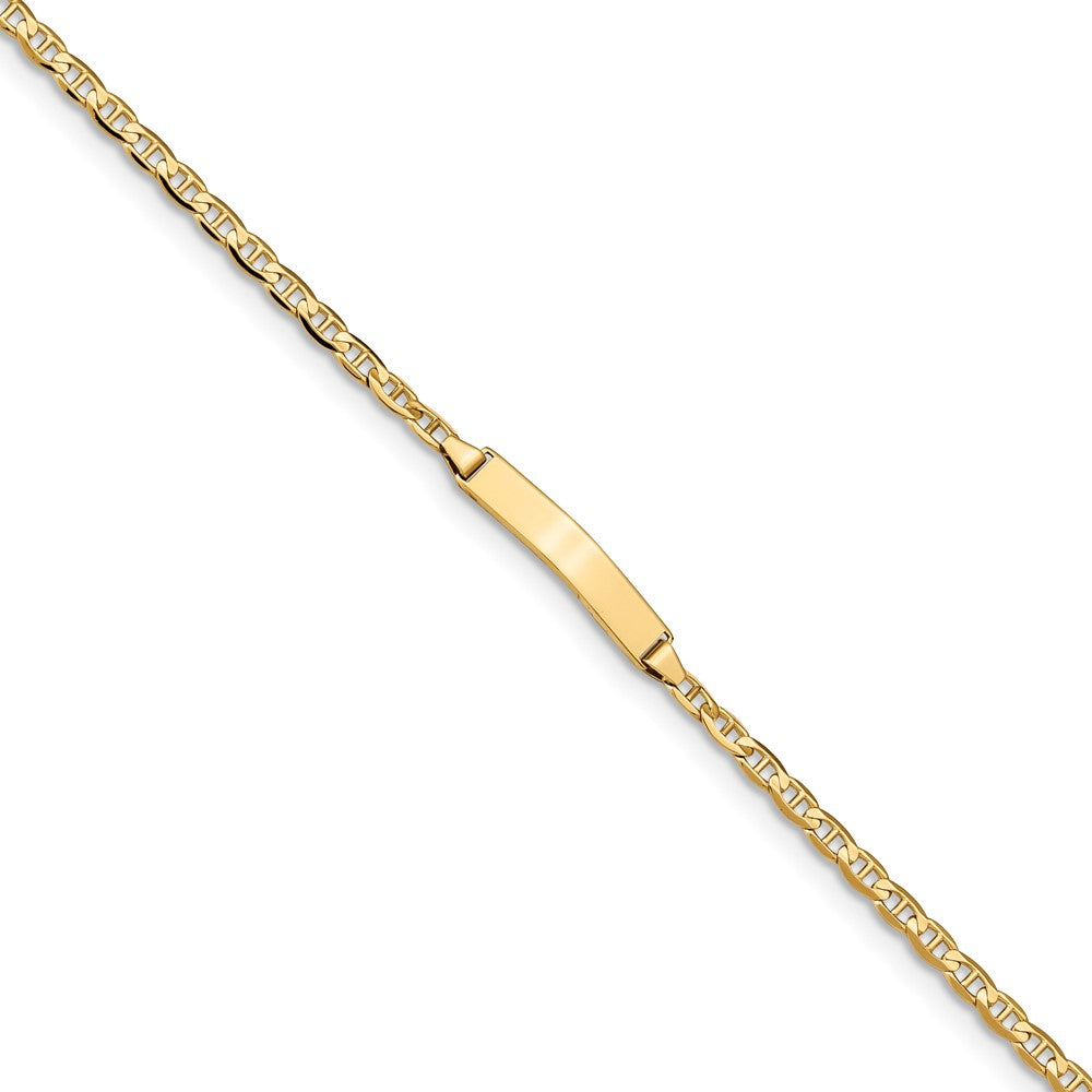 Quality Gold 14k Anchor Link ID Bracelet Gold