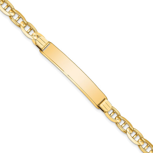 Quality Gold 14k Anchor Link ID Bracelet Gold
