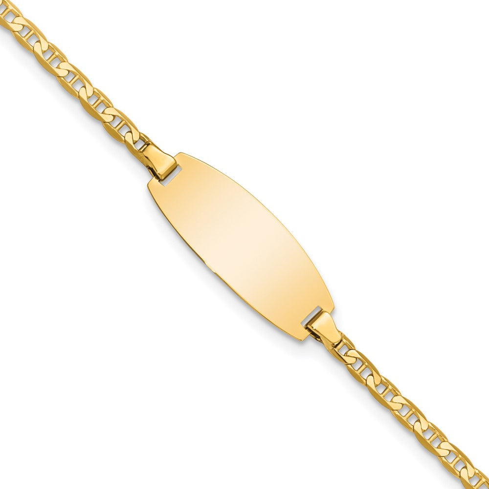 Quality Gold 14k Oval Anchor ID Bracelet Gold