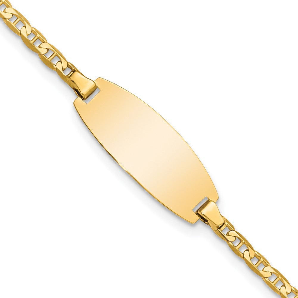 Quality Gold 14k Oval Anchor ID Bracelet Gold