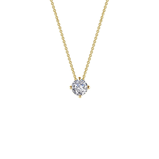 Lafonn 0.65 CTW Solitaire Necklace 2 Stone Count N0152CLG20