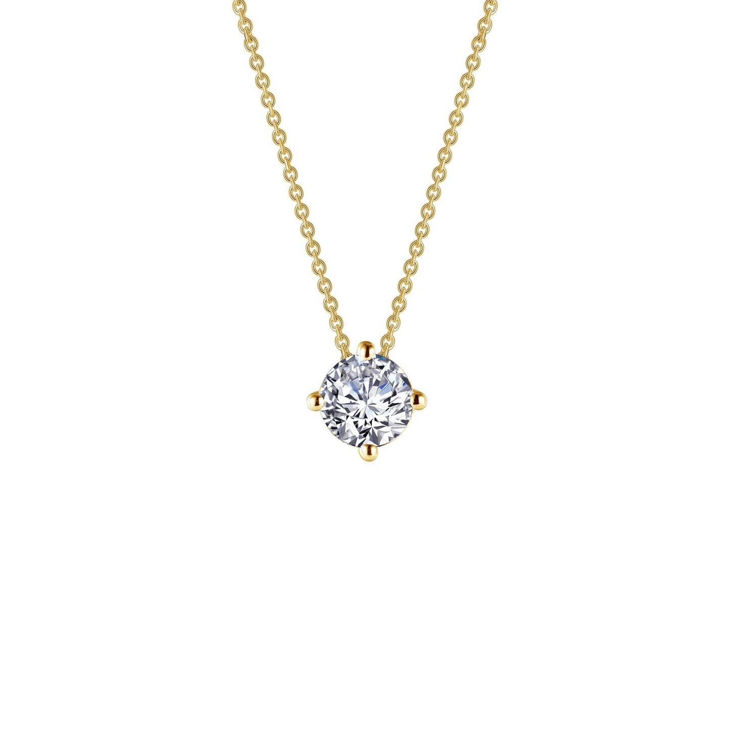 Lafonn 1.25 CTW Solitaire Necklace 2 Stone Count N0174CLG20