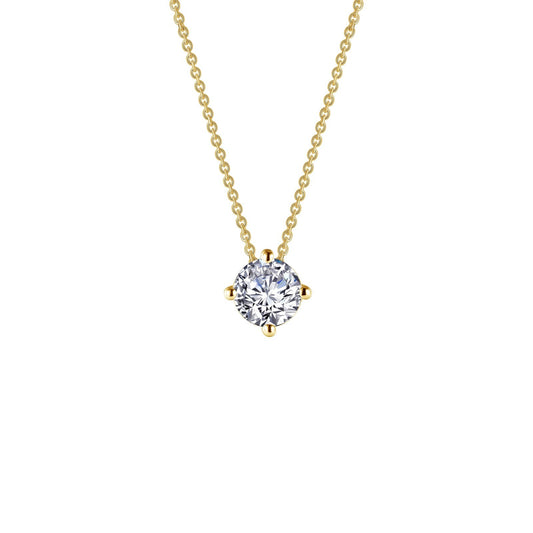 Lafonn 1.25 CTW Solitaire Necklace 2 Stone Count N0174CLG20