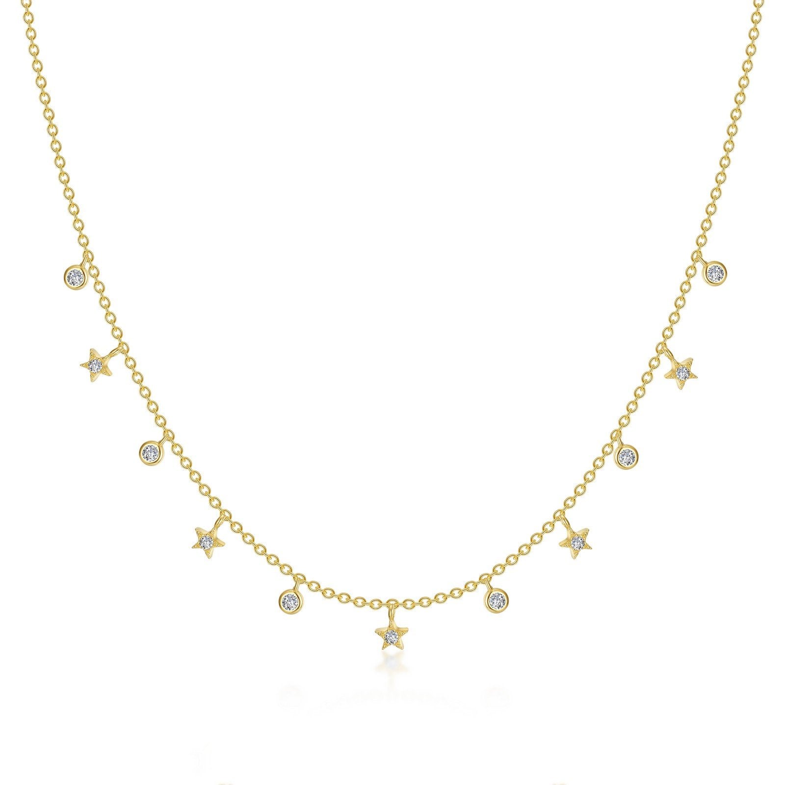 LaFonn Gold Simulated Diamond N/A NECKLACES Starfall Necklace