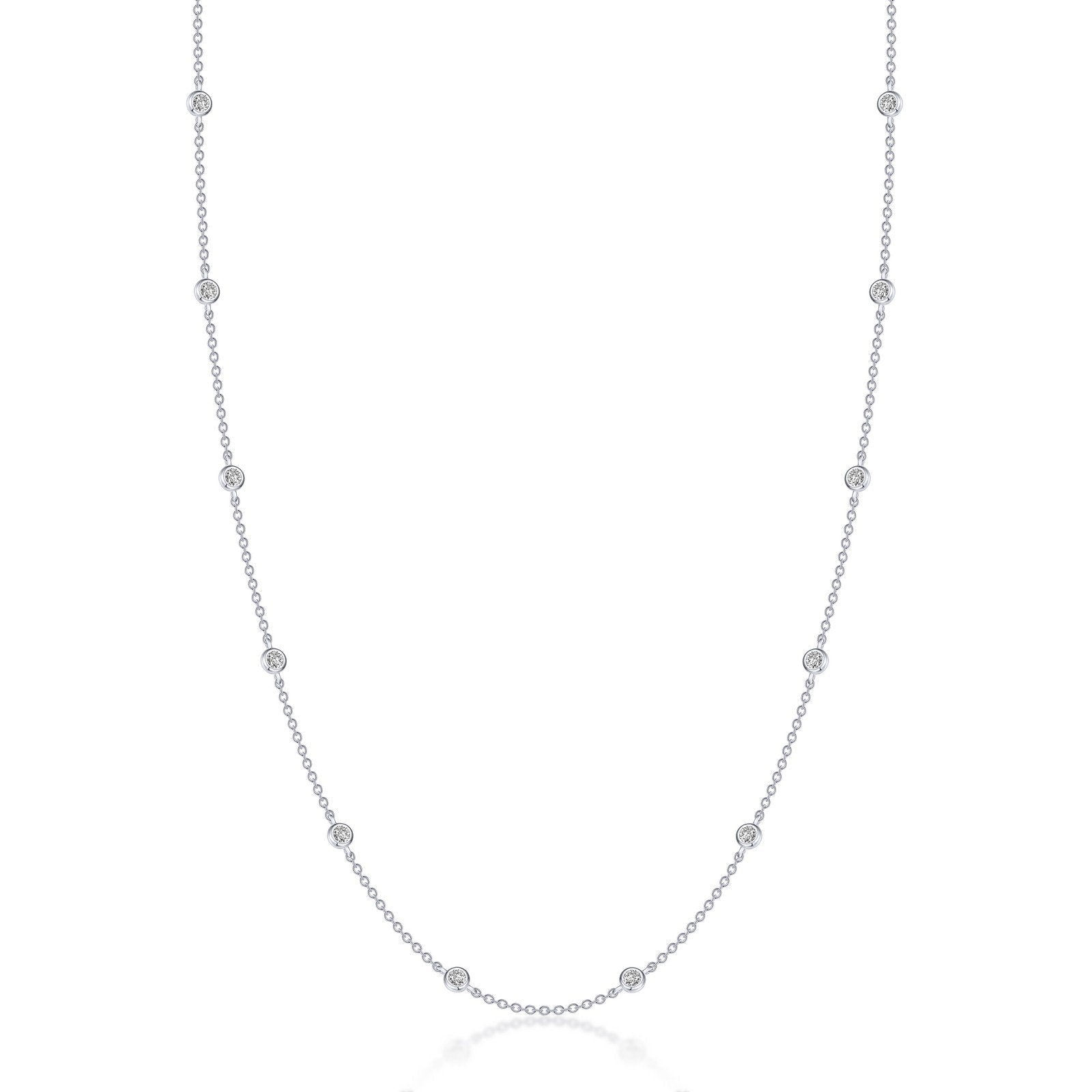 LaFonn Platinum Simulated Diamond N/A NECKLACES Station Necklace