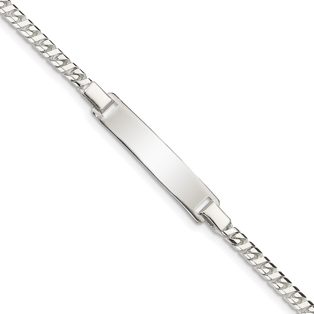 Quality Gold Sterling Silver Baby ID Bracelet Sterling Silver