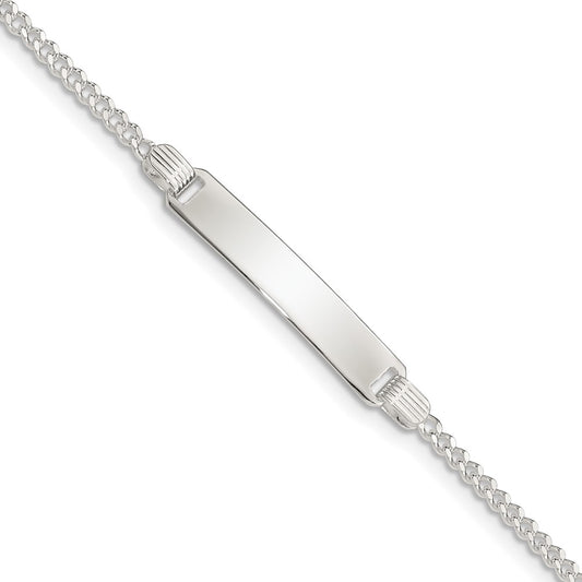 Quality Gold Sterling Silver Children's ID Bracelet Sterling Silver