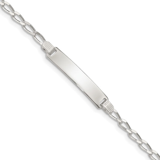 Quality Gold Sterling Silver Children's ID Bracelet Sterling Silver