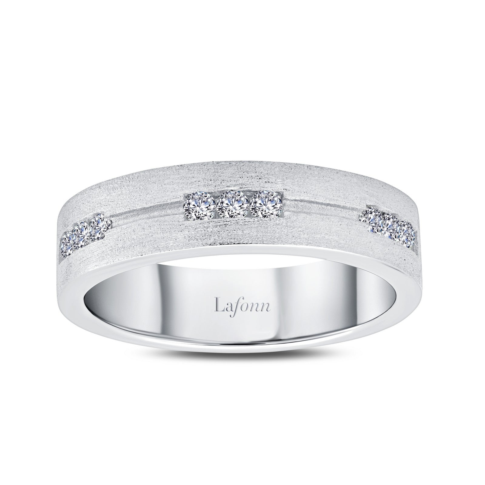 Lafonn 0.27 CTW Men's Wedding Band 9 Stone Count R0418CLP09