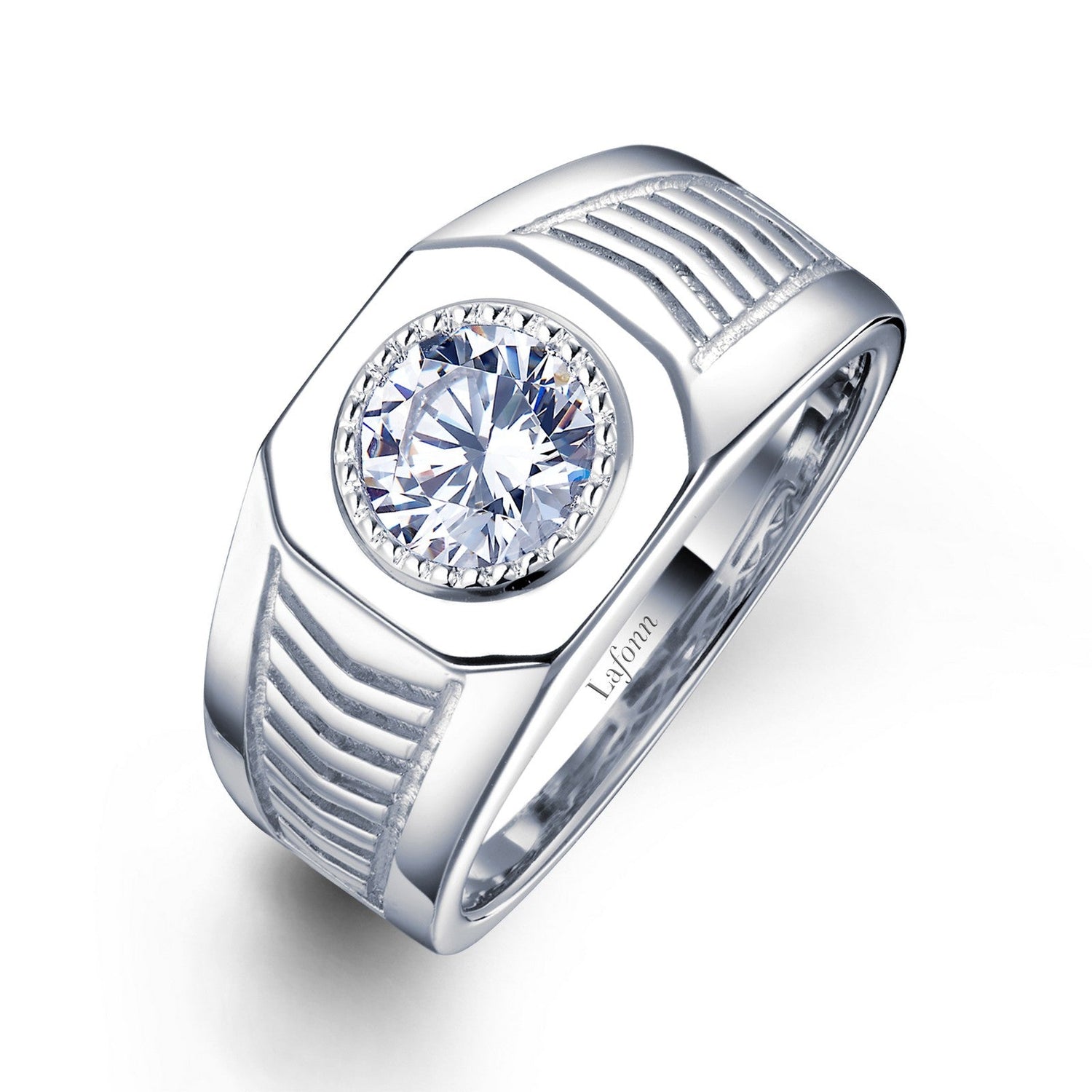 Lafonn 1.03 CTW Men's Wedding Band 1 Stone Count R0421CLP11