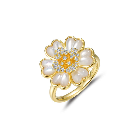 Lafonn Mother-of-Pearl Ring 34 Stone Count R0470PLG05